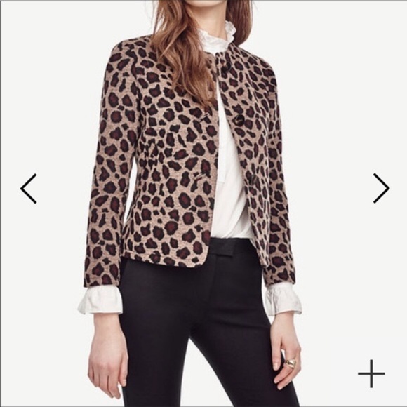 Ann Taylor Jackets & Blazers - Ann Taylor Leopard Print Jacket Ann Taylor Jackets & Blazers - Ann Taylor Leopard Print Jacket